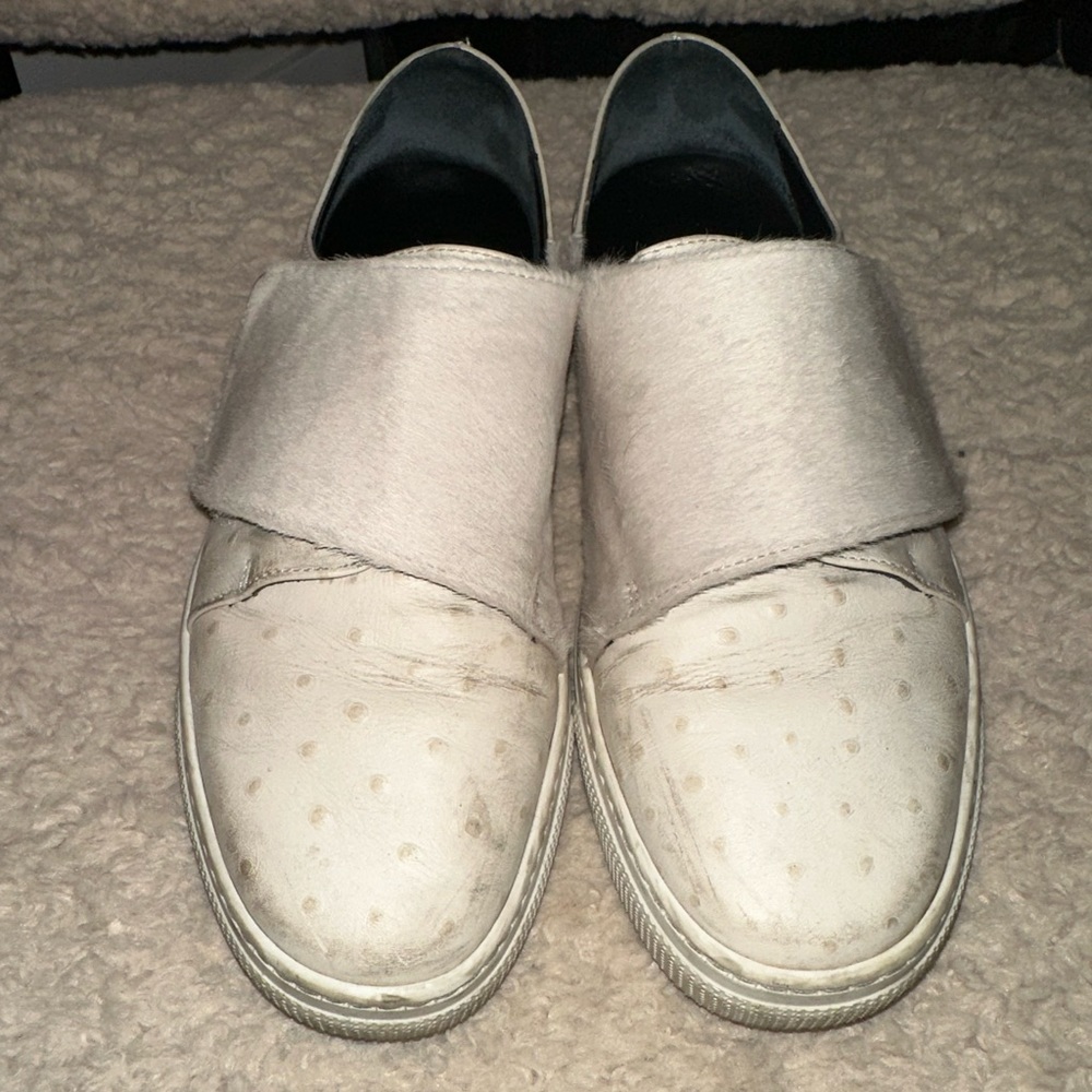 Zcd white loafers